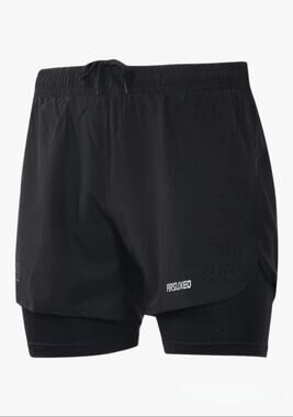 Arsuxeo Lined Athletic Cycling Shorts Men’s M Black 4.5 Inch Inseam